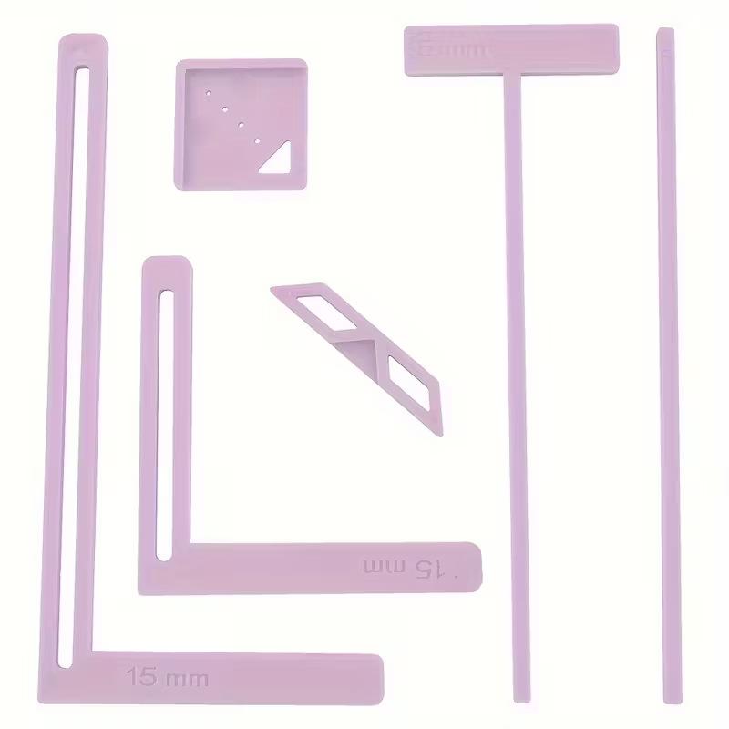 Bookbinding Supply Kit - ชุดเครื่องมือทำสมุดภาพ 6 ชิ้น ไม้บรรทัดอเนกประสงค์ ชุดอุปกรณ์ทำปกสมุดบันทึก DIY