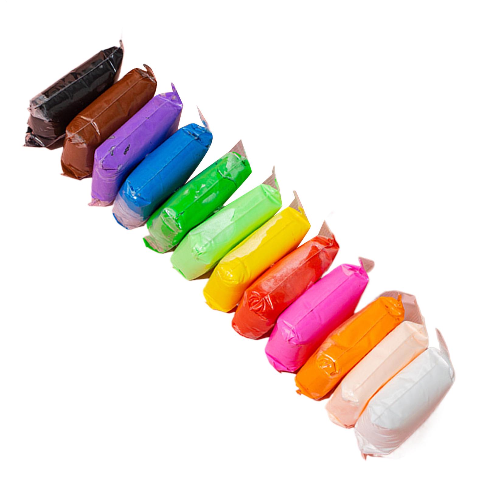 Air Dry Clay - ดินน้ำมันแห้งเองสำหรับเด็ก งานประดิษฐ์ งานปั้นดินน้ำมันแห้งเองสำหรับเด็กชายและเด็กหญิง กิจกรรมการเรียนรู้แบบโต้ตอบที่บ้านและโรงเรียน