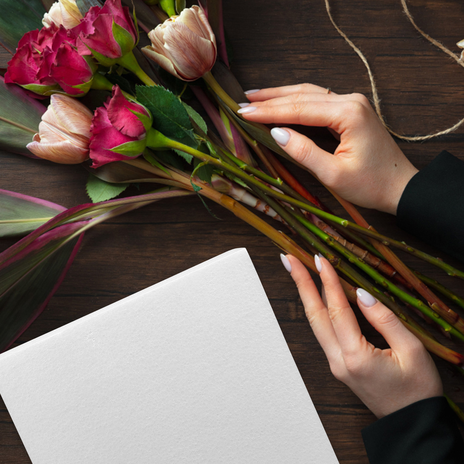 Art Craft Flower - บล็อกโฟมสีขาวสำหรับงานประดิษฐ์ DIY ปั้นโมเดล จัดดอกไม้ ตกแต่งโต๊ะกลางงานวันเกิด งานเลี้ยงฉลองทารก