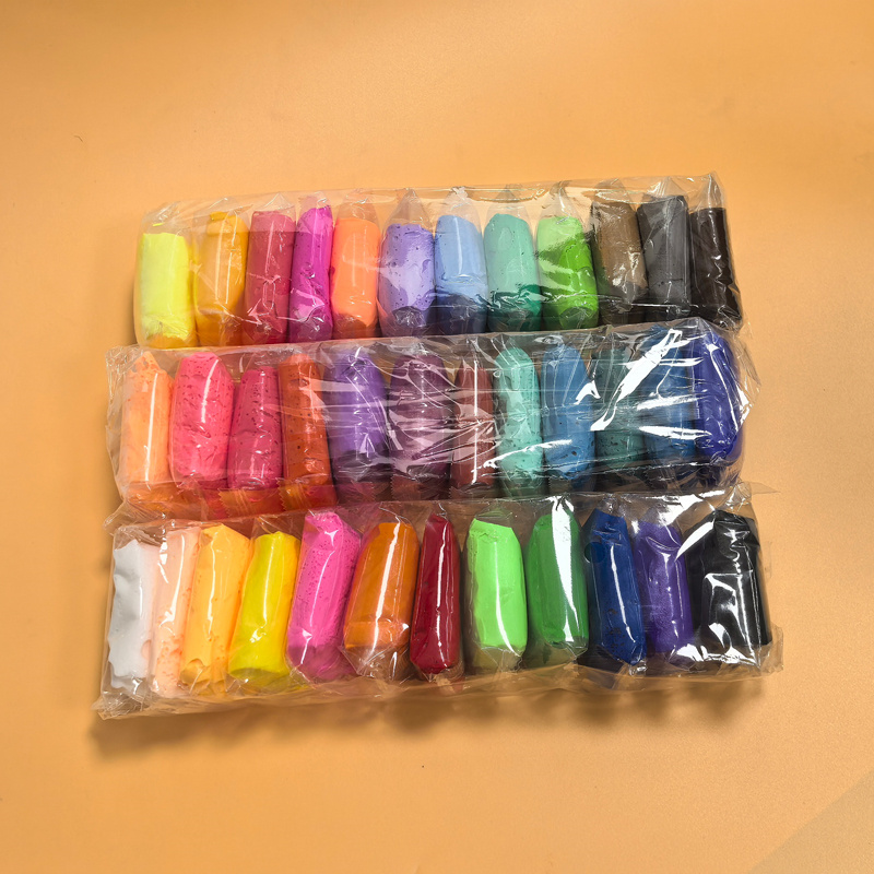 Air Dry Clay - ดินน้ำมันหลากสี 12/24/36 ชิ้น ดินโพลิเมอร์แห้งเร็ว DIY ของเล่นเสริมพัฒนาการ