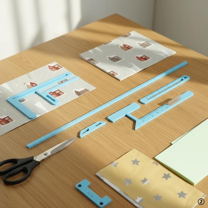 Bookbinding Supply Kit - ชุดเครื่องมือเย็บเล่มหนังสือ 6 ชิ้นสำหรับผู้เริ่มต้น อุปกรณ์ตกแต่งสมุดภาพ ชุดลายฉลุสร้างสรรค์ ใช้งานง่ายสำหรับงานประดิษฐ์การ์ด