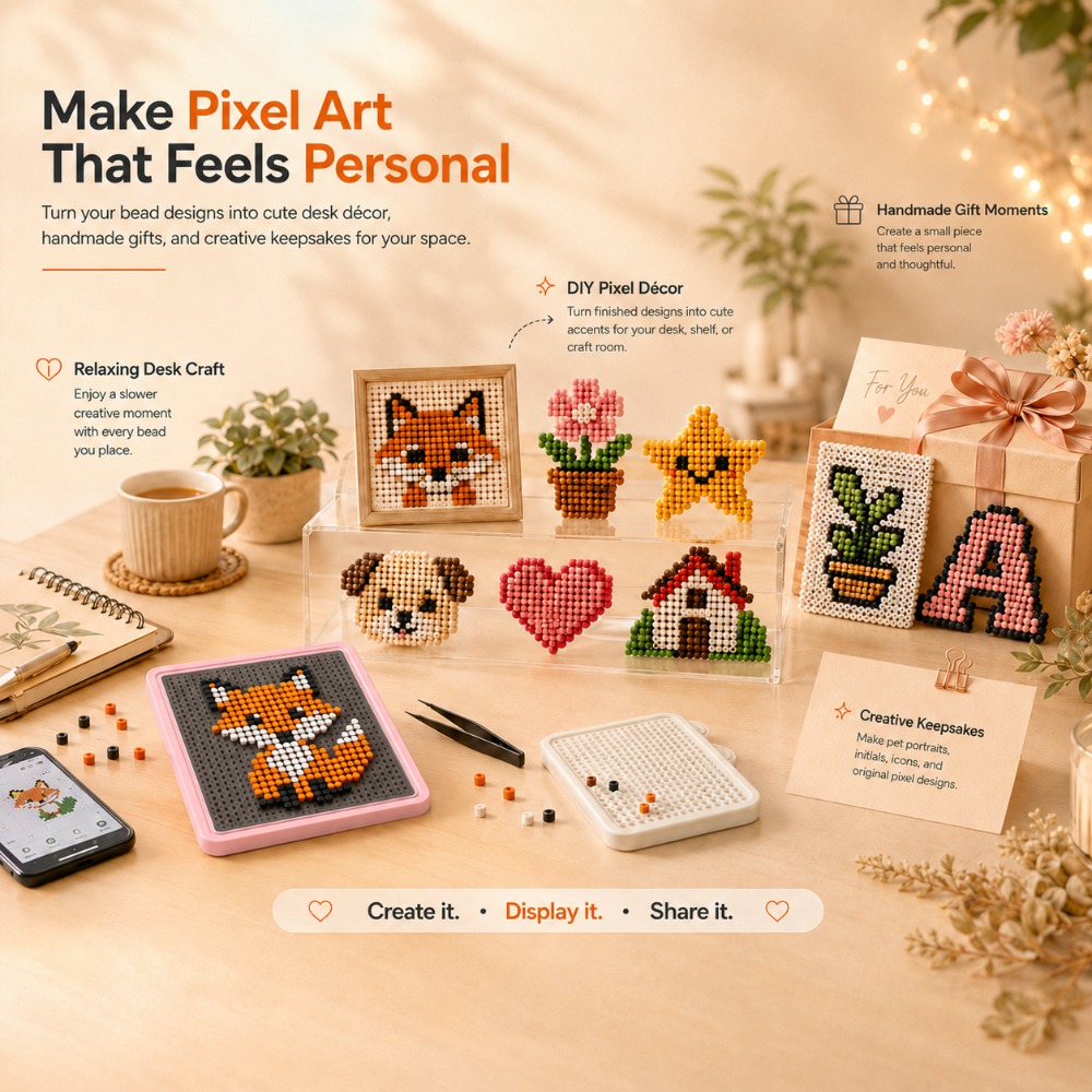 Art Craft Kits - แผงไฟ LED Smart Fuse Bead Pegboard
