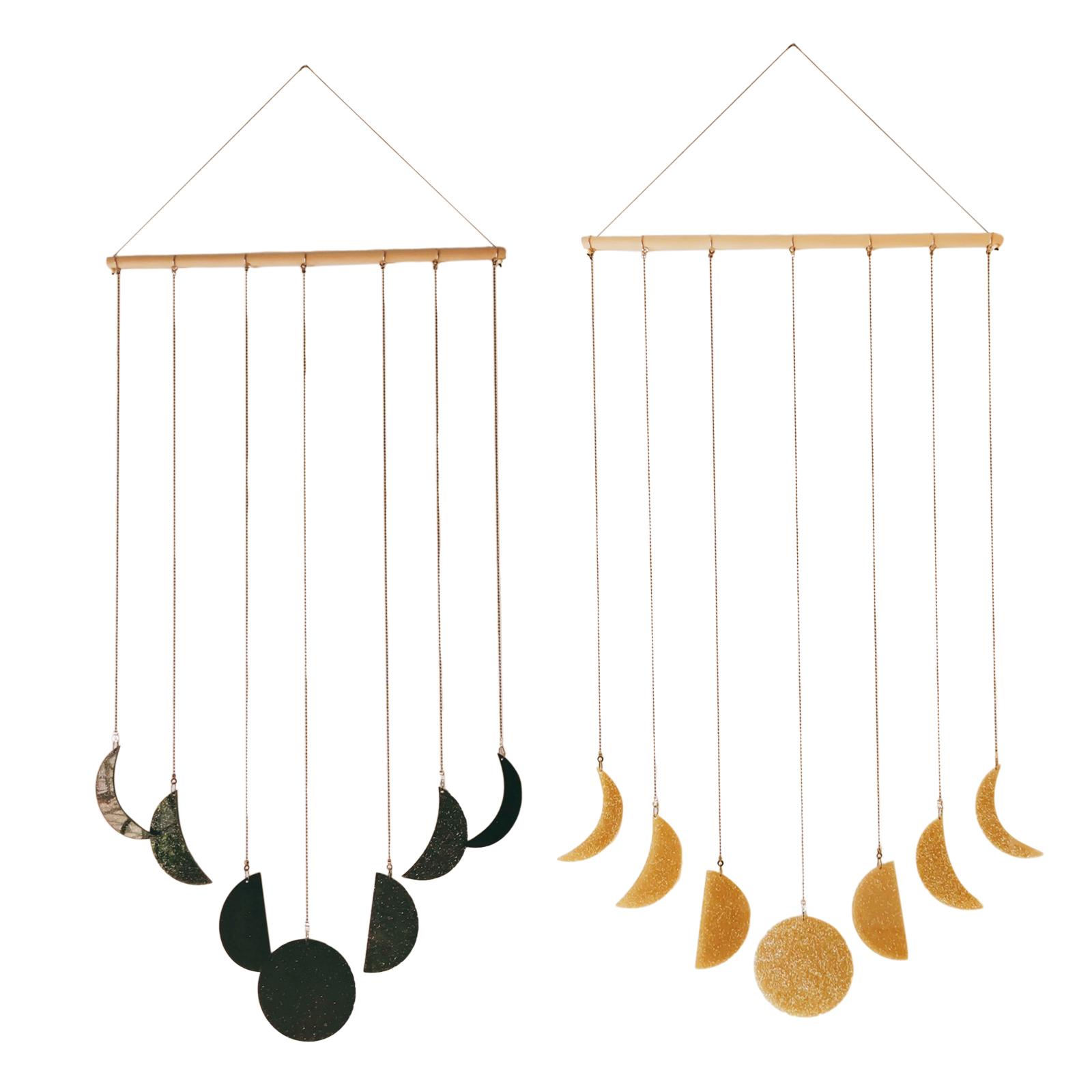 Art And Craft For Nursery - ของตกแต่งผนังรูปดวงจันทร์สไตล์โบโฮ งานศิลปะตกแต่งผนัง ของประดับตกแต่งผนังสำหรับบ้าน อพาร์ทเมนท์ ห้องเด็กอ่อน ห้องนอน