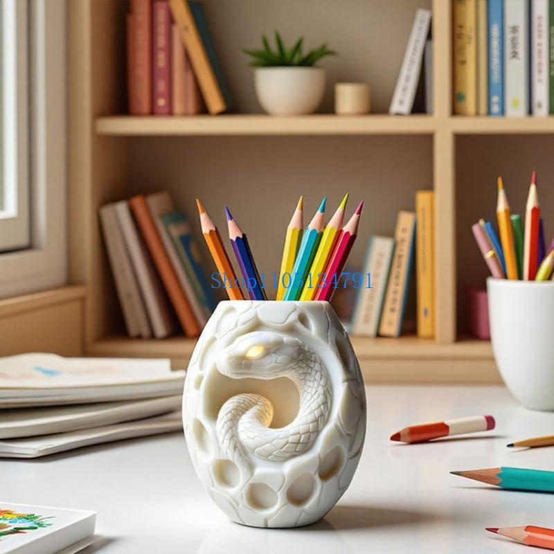 Art Craft Decoration Ideas - 98km สร้างสรรค์รูปแบบงูซิลิโคน Planter แม่พิมพ์กระถางดอกไม้แม่พิมพ์สำหรับเครื่องประดับเรซิน Crafting และ