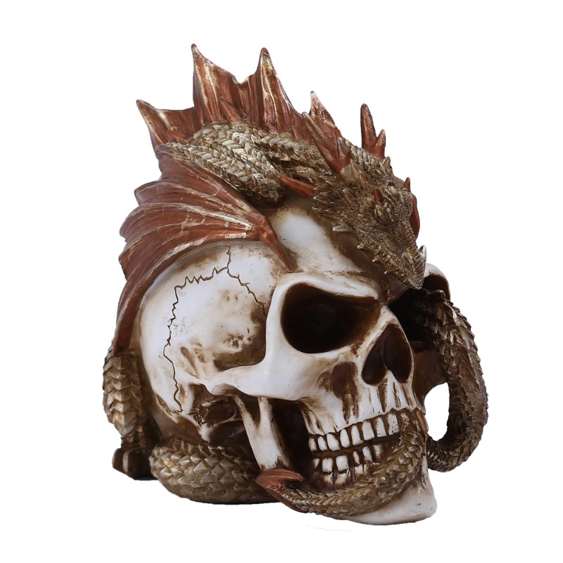 รูปปั้นมังกรหัวกระโหลกเรซิ่น - - Art Craft Bar บทวิจารณ์และราคา
