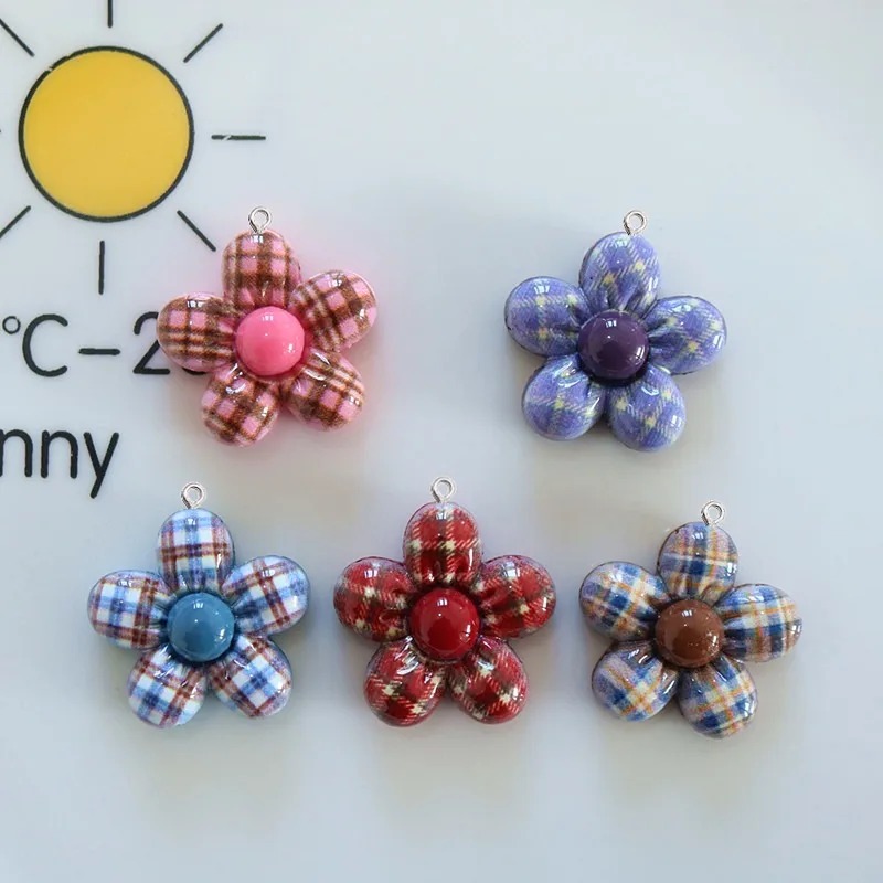 จี้เรซิ่นรูปดอกไม้หวานๆ 10 ชิ้ - Art Craft Flower บทวิจารณ์และราคา