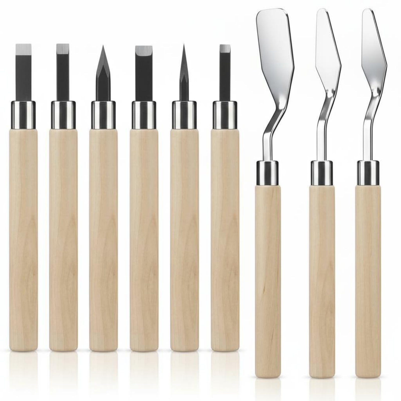 ชุดอุปกรณ์แกะสลักลินโนเลียม 9  - Linocut Carving Tool บทวิจารณ์และราคา
