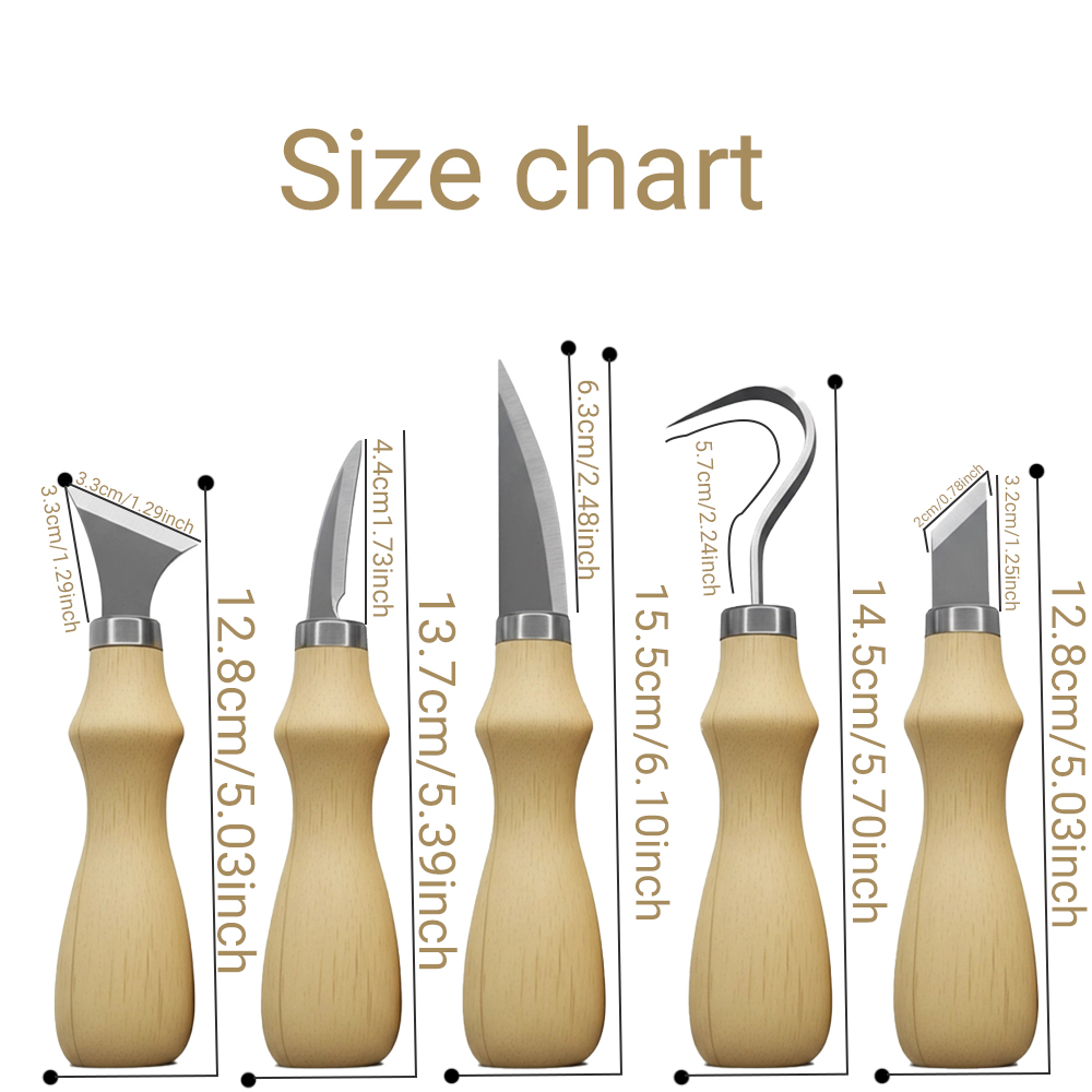 ชุดเครื่องมือแกะสลักไม้ 5 ชิ้น - Art Craft Knife บทวิจารณ์และราคา