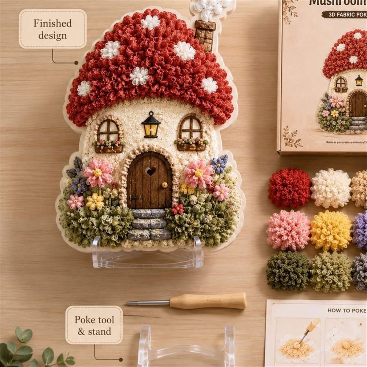 ชุดงานฝีมือ DIY บ้านเห็ดดอกไม้ - Art Craft Village บทวิจารณ์และราคา