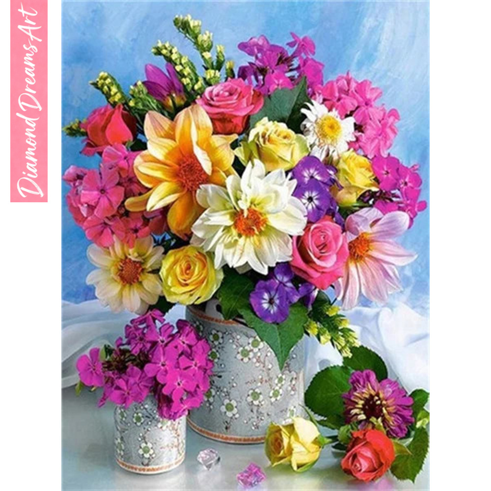 ภาพวาดเพชร 5 มิติ ลายดอกไม้ แจ - Art Craft Flower บทวิจารณ์และราคา