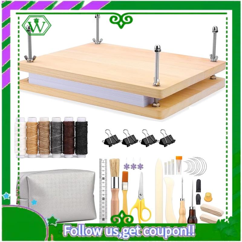 ชุดที่เชื่อถือได้หนังสือไม้กดว - Bookbinding Supply Kit บทวิจารณ์และราคา