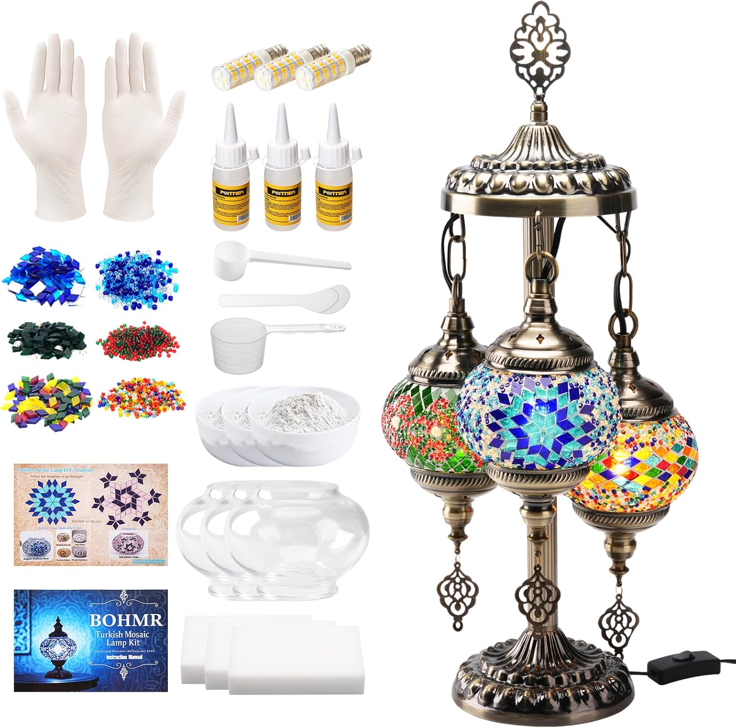 ชุดทำโคมไฟโมเสคแบบตุรกี 3 ทรงก - Art Craft Adult บทวิจารณ์และราคา