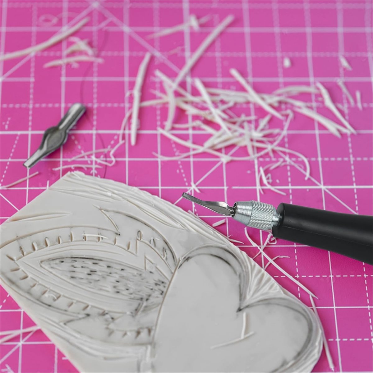 ชุดเครื่องมือแกะสลักลินโนเลียม - Linocut Carving Tool บทวิจารณ์และราคา