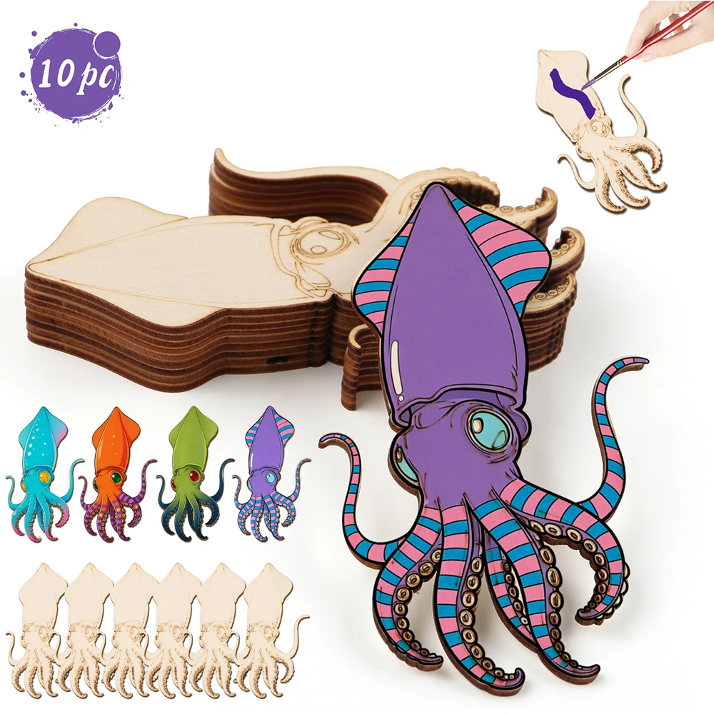 ชุดงานฝีมือไม้รูปปลาหมึกยักษ์  - Art Craft Home บทวิจารณ์และราคา
