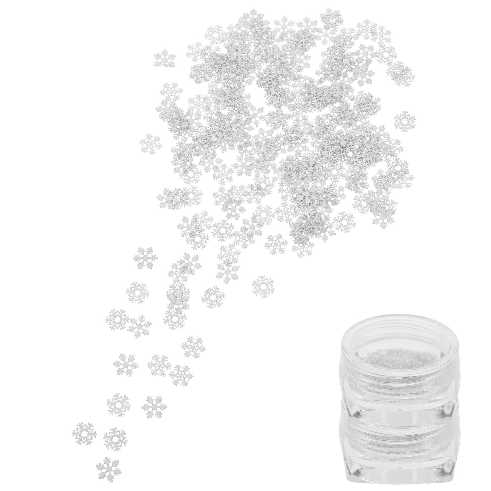 6 กล่องของตกแต่งเล็บลายเกล็ดหิ - Art Craft Winter บทวิจารณ์และราคา