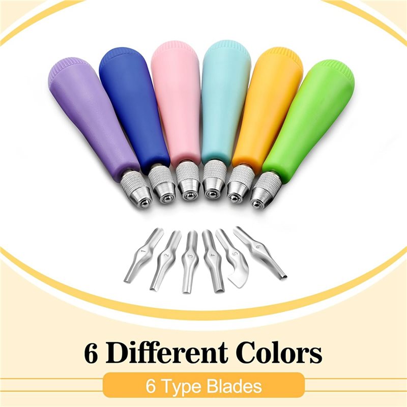ชุดเครื่องมือตัดลินโอเลียม B14 - Linocut Carving Tool บทวิจารณ์และราคา