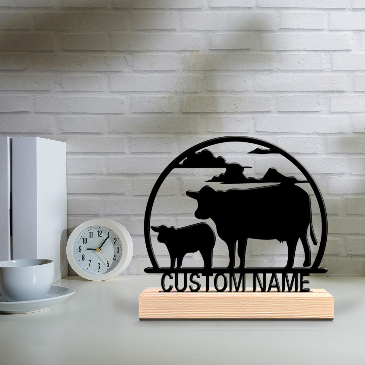 รูปปั้นโลหะรูปวัวแฟชั่น 1 ชิ้น - Art Craft Home บทวิจารณ์และราคา