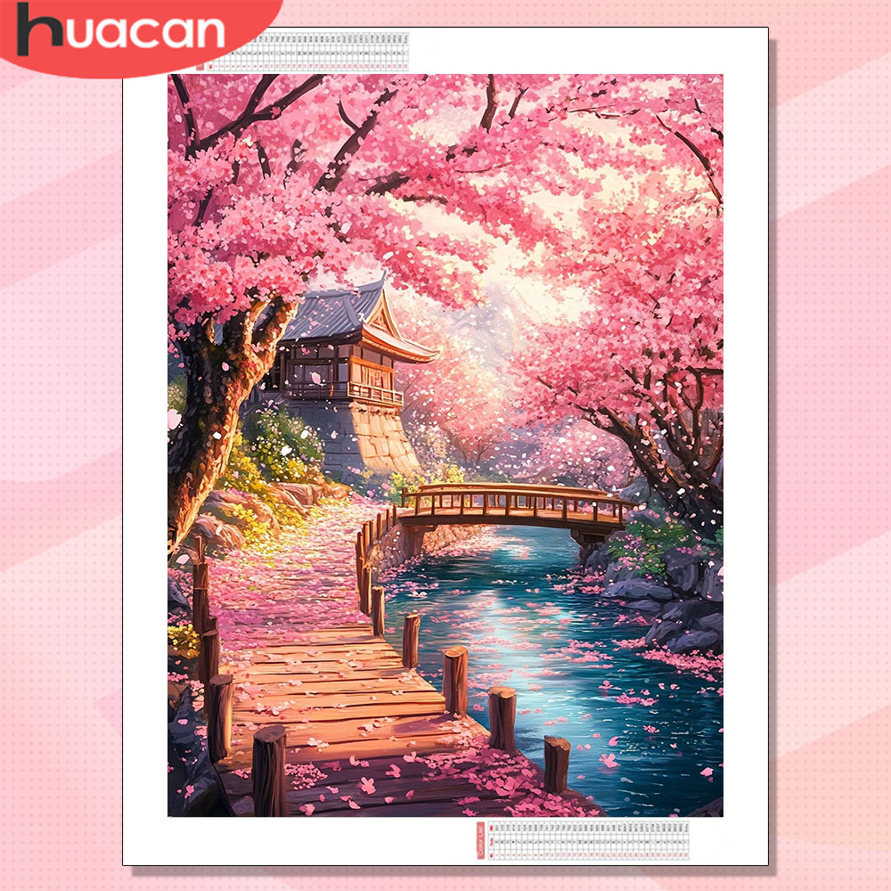 ภาพวาดเพชร HUACAN ลายทิวทัศน์บ - Art Craft Hobbies บทวิจารณ์และราคา