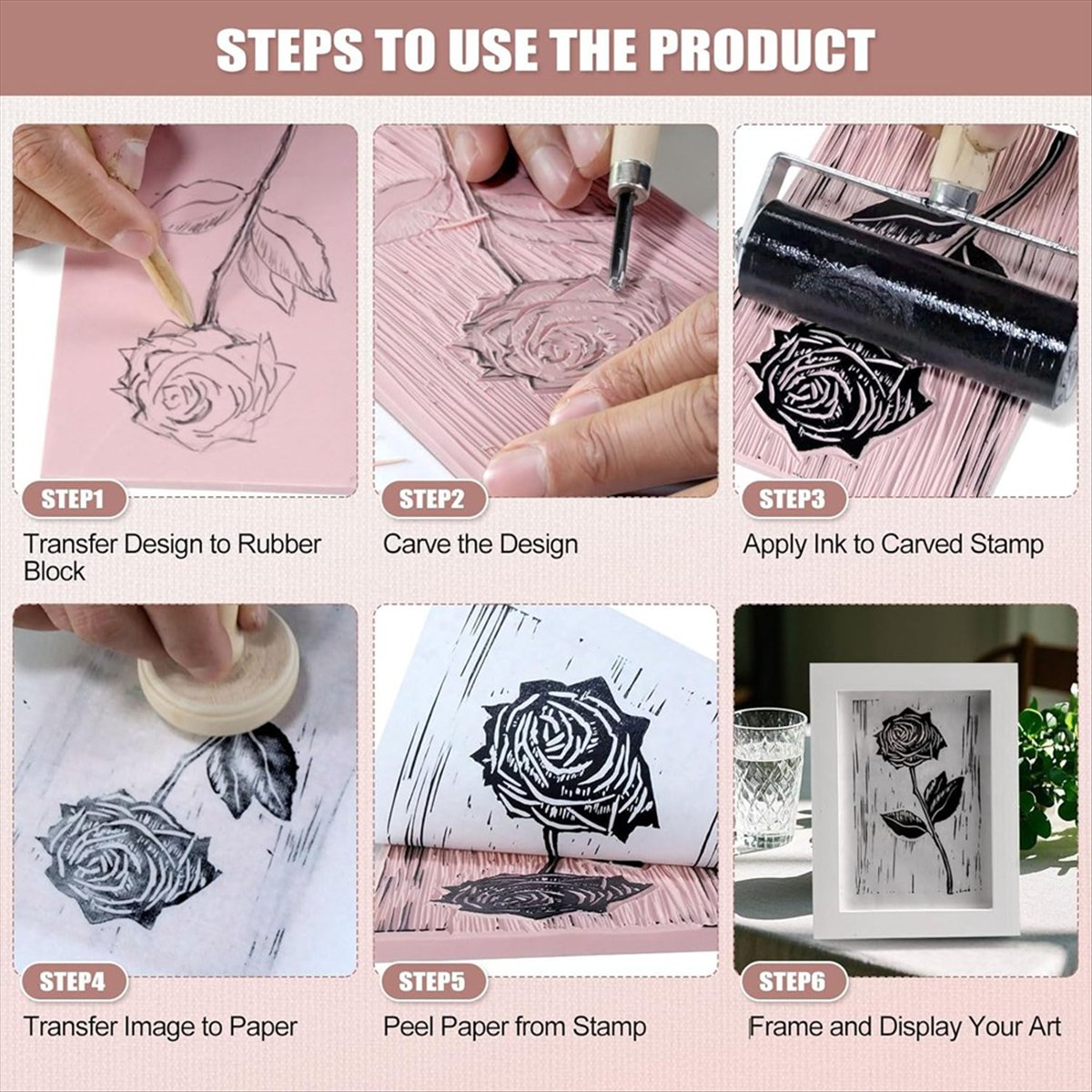 บล็อกลินโนเลียม A79G สำหรับอุป - Linocut Carving Tool บทวิจารณ์และราคา
