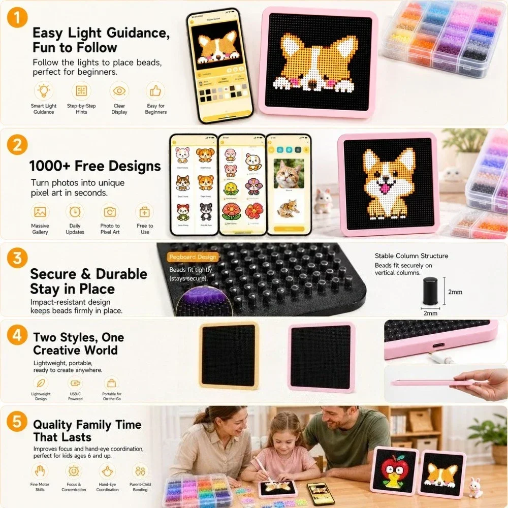 แผงไฟ LED Smart Fuse Bead Pegb - Art Craft Kits บทวิจารณ์และราคา
