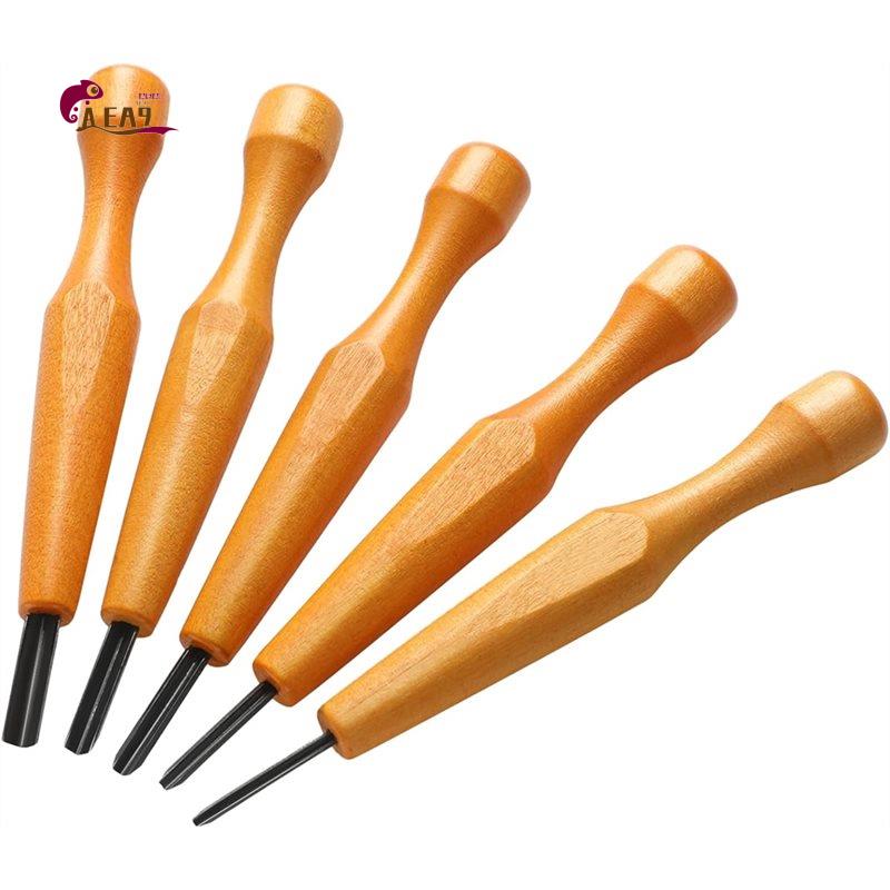 ชุดเครื่องมือแกะสลัก AEA9-5 ชิ - Linocut Carving Tool บทวิจารณ์และราคา