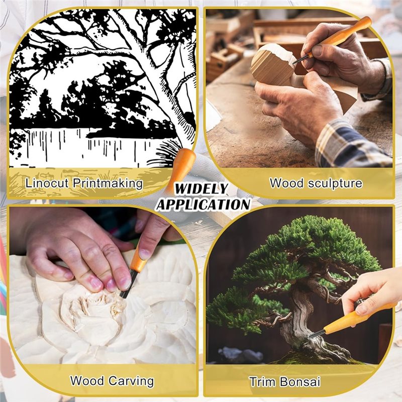 ชุดเครื่องมือแกะสลัก AEA9-5 ชิ - Linocut Carving Tool บทวิจารณ์และราคา