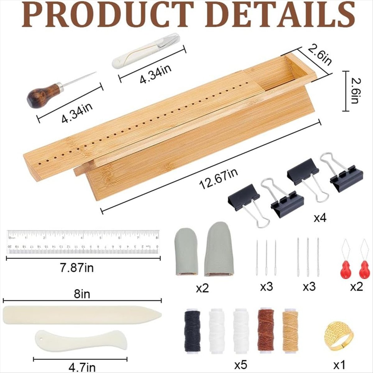 แท่นเข้าเล่มหนังสือไม้ไผ่ X07A - Bookbinding Supply Kit บทวิจารณ์และราคา