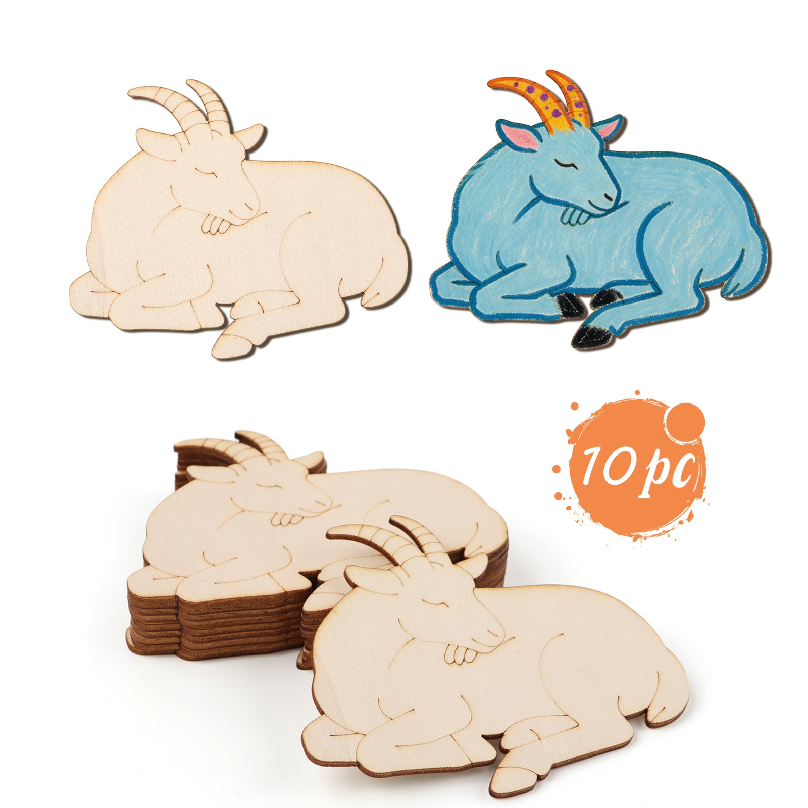 ชุดงานฝีมือไม้แกะสลักรูปแกะ 10 - Art Craft Home บทวิจารณ์และราคา