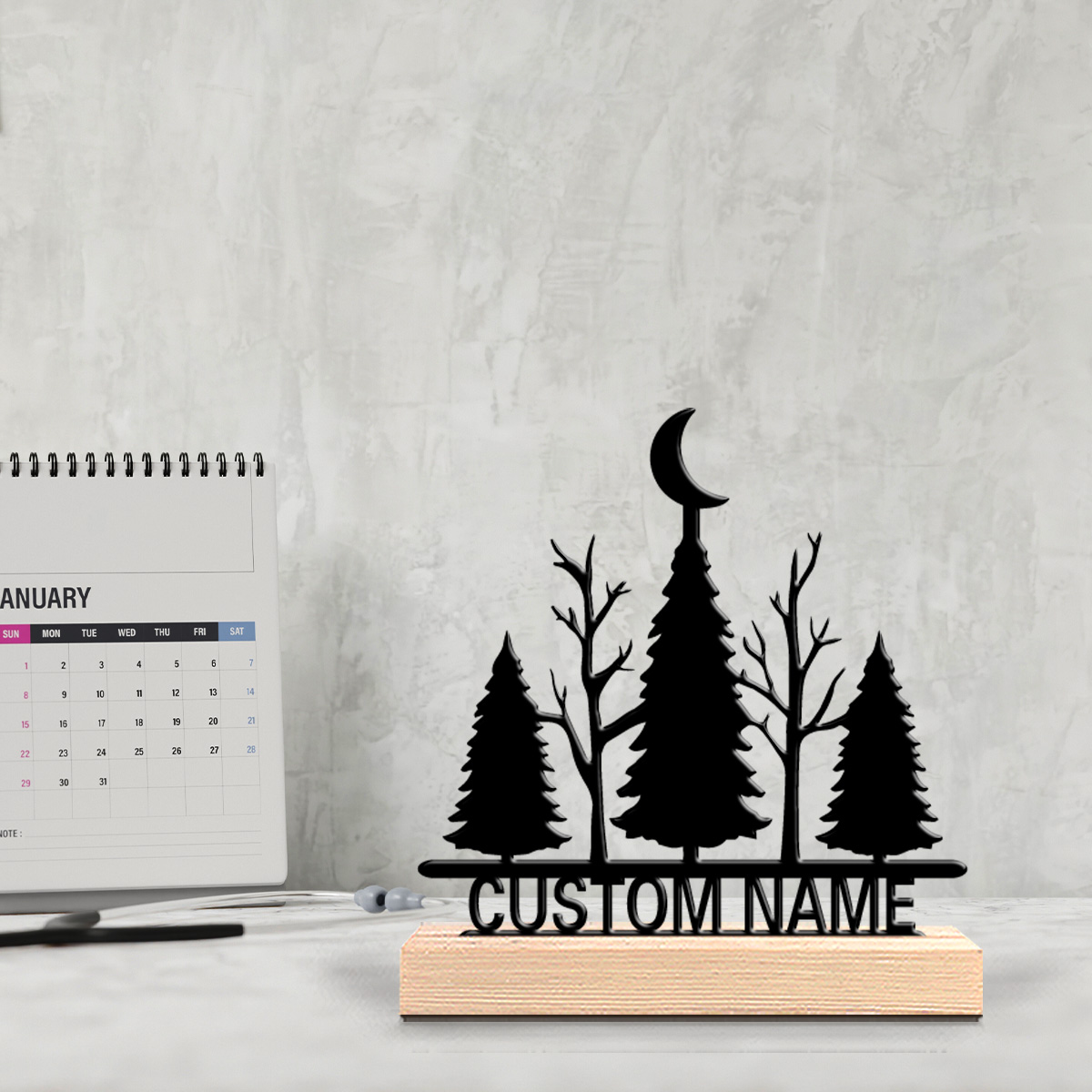 1 ชิ้น รูปปั้นโลหะต้นไม้พระจัน - Art Craft Home บทวิจารณ์และราคา