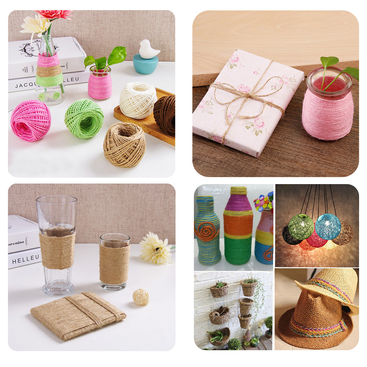 เชือกป่านคุณภาพพรีเมียมสำหรับง - Art Craft Decoration Ideas บทวิจารณ์และราคา
