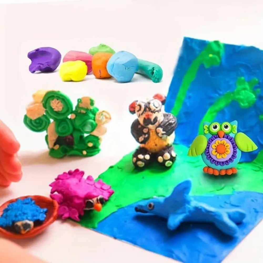 ดินปั้นแห้งเร็ว 48 สี น้ำหนักเ - Air Dry Clay บทวิจารณ์และราคา