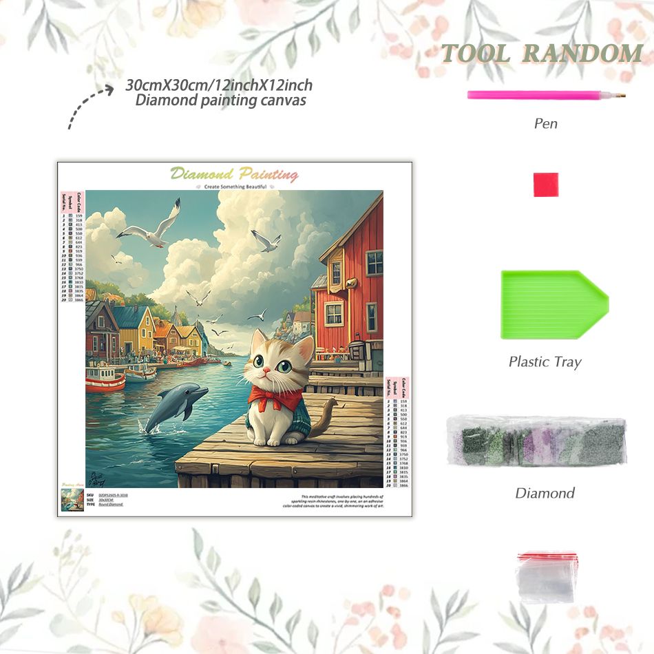 ชุดภาพวาดเพชรลายแมว CHENISTORY - Art Craft Decoration Ideas บทวิจารณ์และราคา